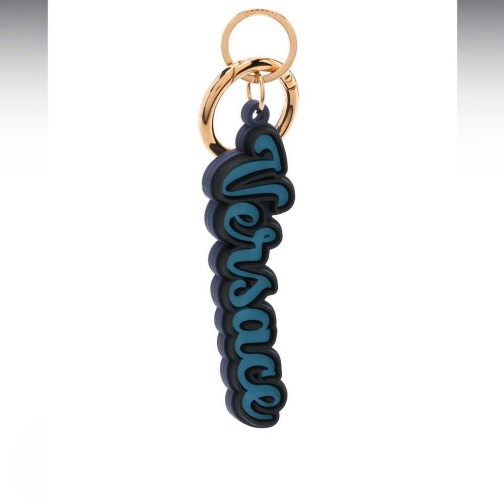 Versace Logo-Pendant Varsity Keyring
